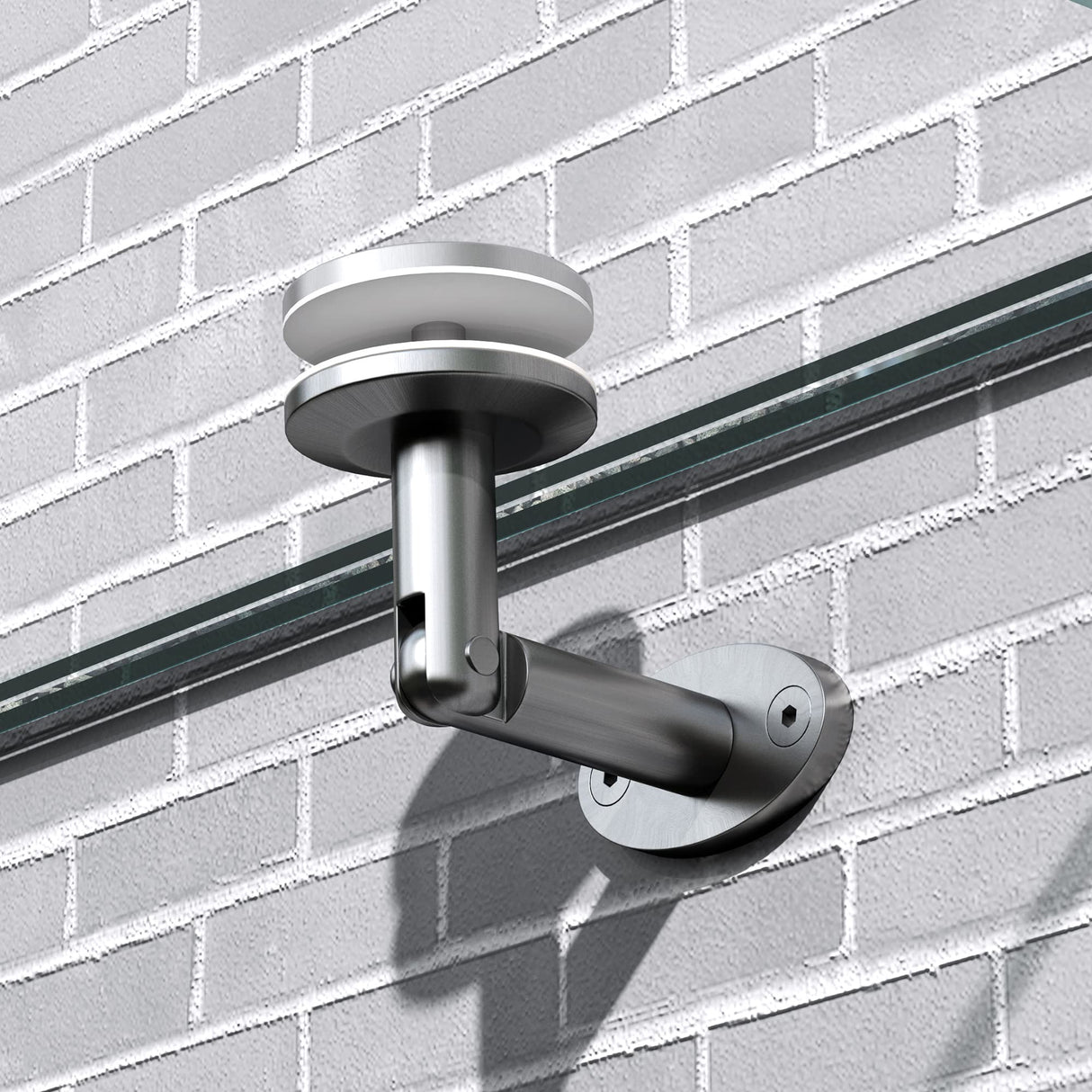 glasvilla Glasvordach Überdachung Transparenter VSG mit SGP Folie Vordach Edelstahl Wandhalterung Regenschutz Eingangsbereich VDG02K