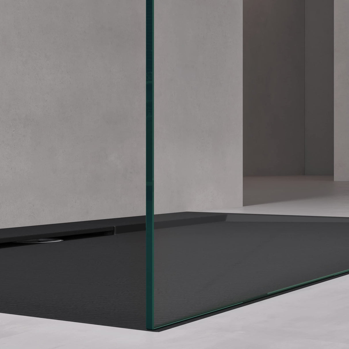 glasvilla Duschwand Duschabtrennung 2 Haltestange für Walk-In Dusche 10mm ESG-Sicherheitsglas mit Nanobeschichtung Rechteckiger Stabilisator Bremen02+2