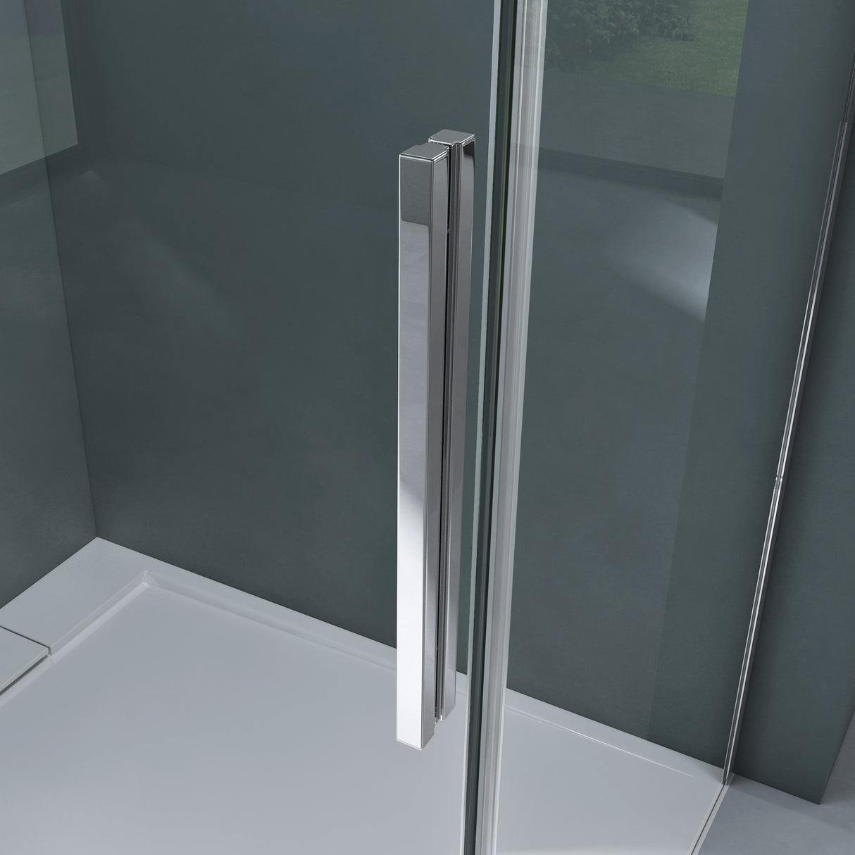 glasvilla Duschkabine Schiebetür 6mm ESG-Sicherheitsglas Duschabtrennung Seitenanstieg inkl. Soft-Close-Mechanismus Ravenna12K