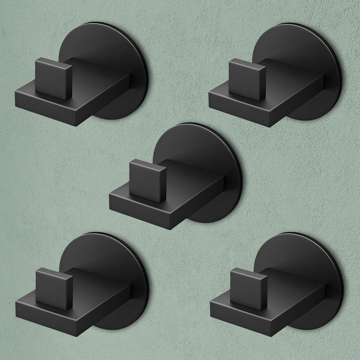 glasvilla Appendiabiti da Parete in Acciaio Inossidabile 304, Attaccapanni da Muro per Camera da Letto, Ingresso, Cucina, Stalo-08+Stalo-09