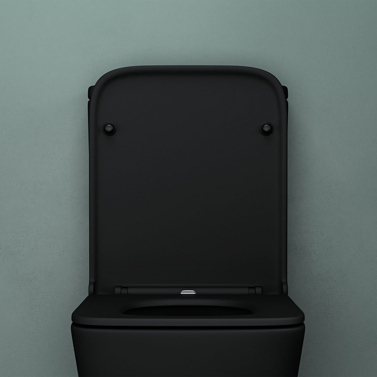 glasvilla Stand WC mit Spülkasten spülrandloses-WC bodenstehende-Toilette aus Keramik, weiß/matt schwarz 36x63x82cm, mit Absenkautomatik inkl. Spülkasten, Stand112T