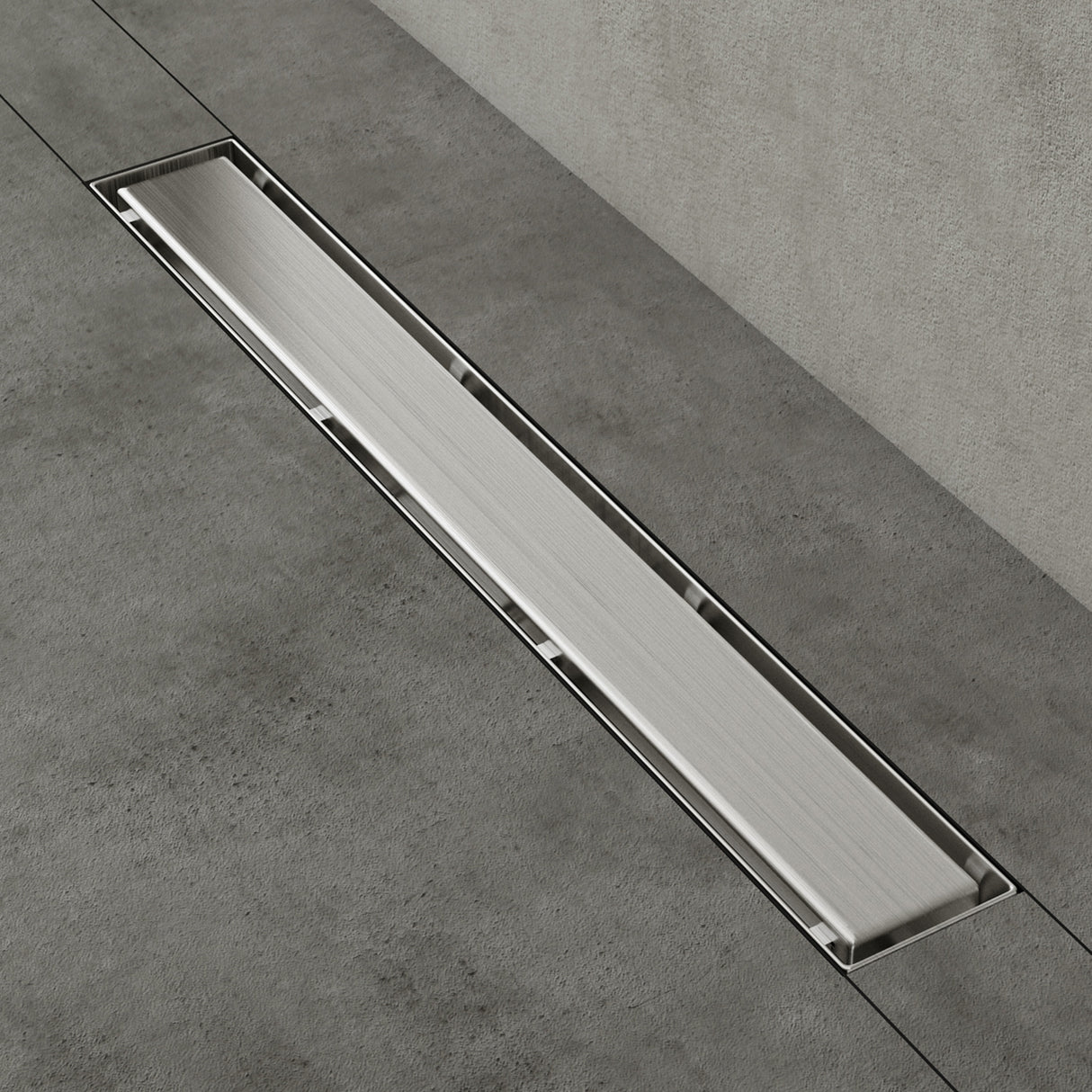 glasvilla Duschrinne Bodenablauf aus Edelstahl | Komplettset Ablaufrinne für Badezimmer | Befliesbar Wasserabfluss 35L/min | Haarsieb KE110