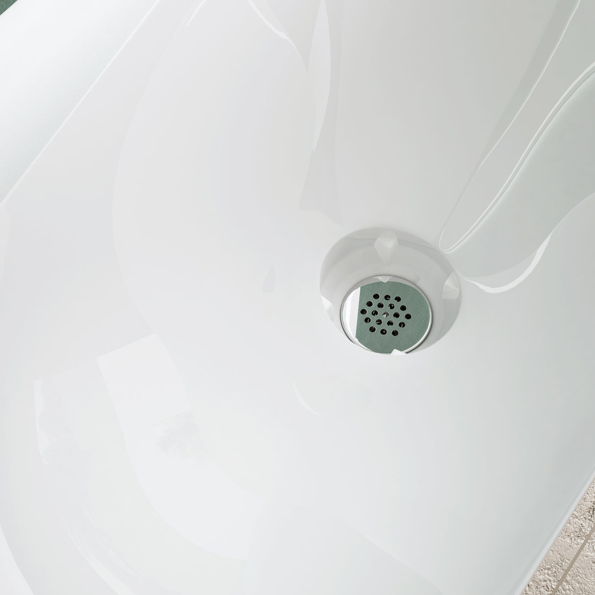 glasvilla Waschbecken Hänge-Waschtisch BTH: 60x38x20cm in Weiß glänzend aus Mineralguss mit Ablaufabdeckung Waschschale Col6035