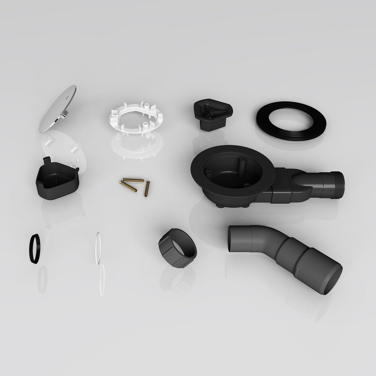 glasvilla Dusche Ablaufgarnitur für Duschwanne Duschtasse Abfluss Ablauf Siphon