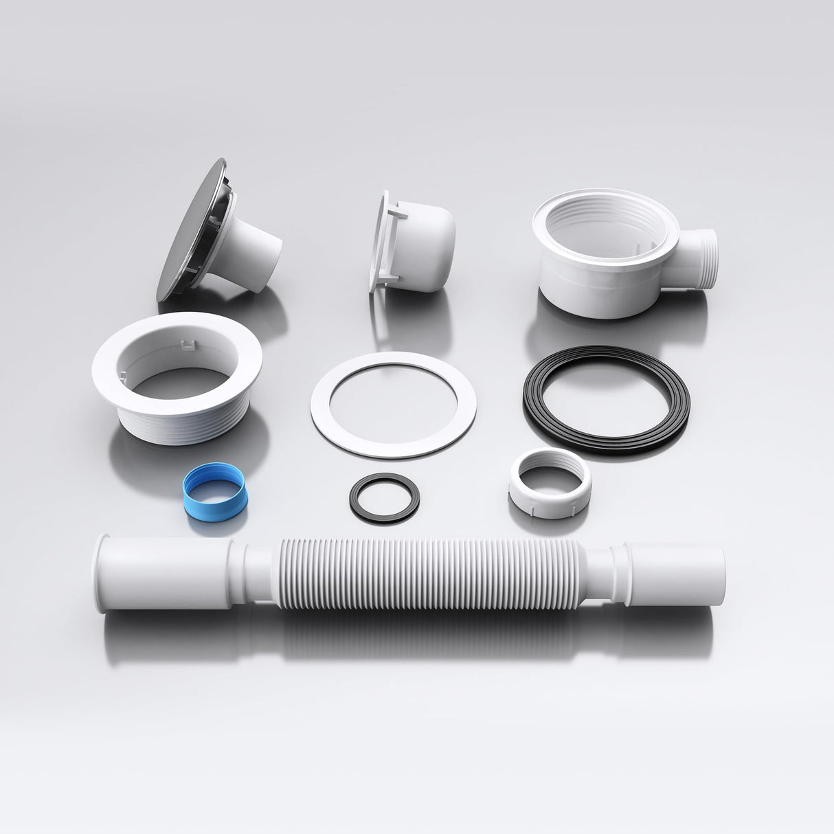 glasvilla Dusche Ablaufgarnitur für Duschwanne Duschtasse Abfluss Ablauf Siphon