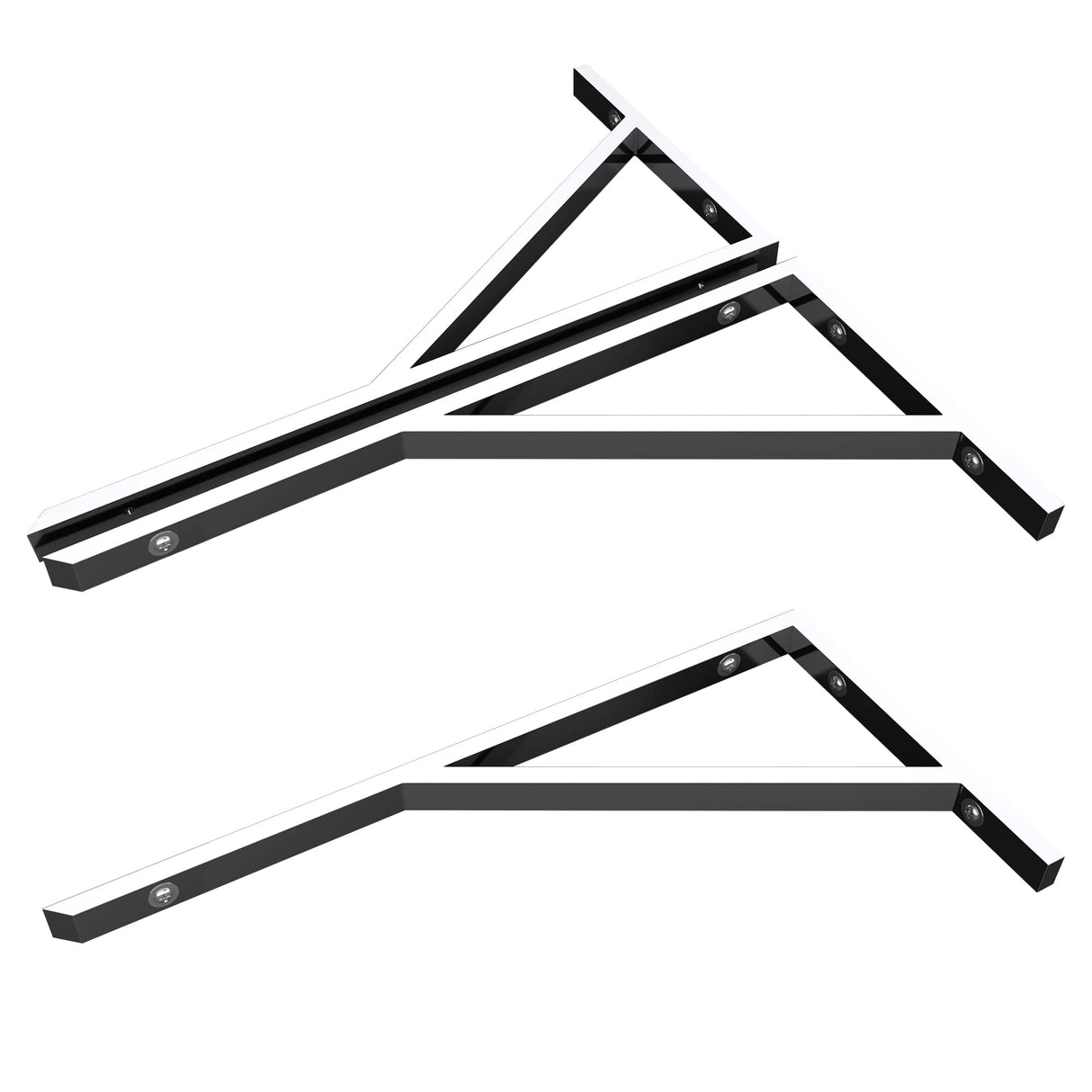 glasvilla Design Wandkonsole aus Edelstahl Waschtisch Halterung WH02