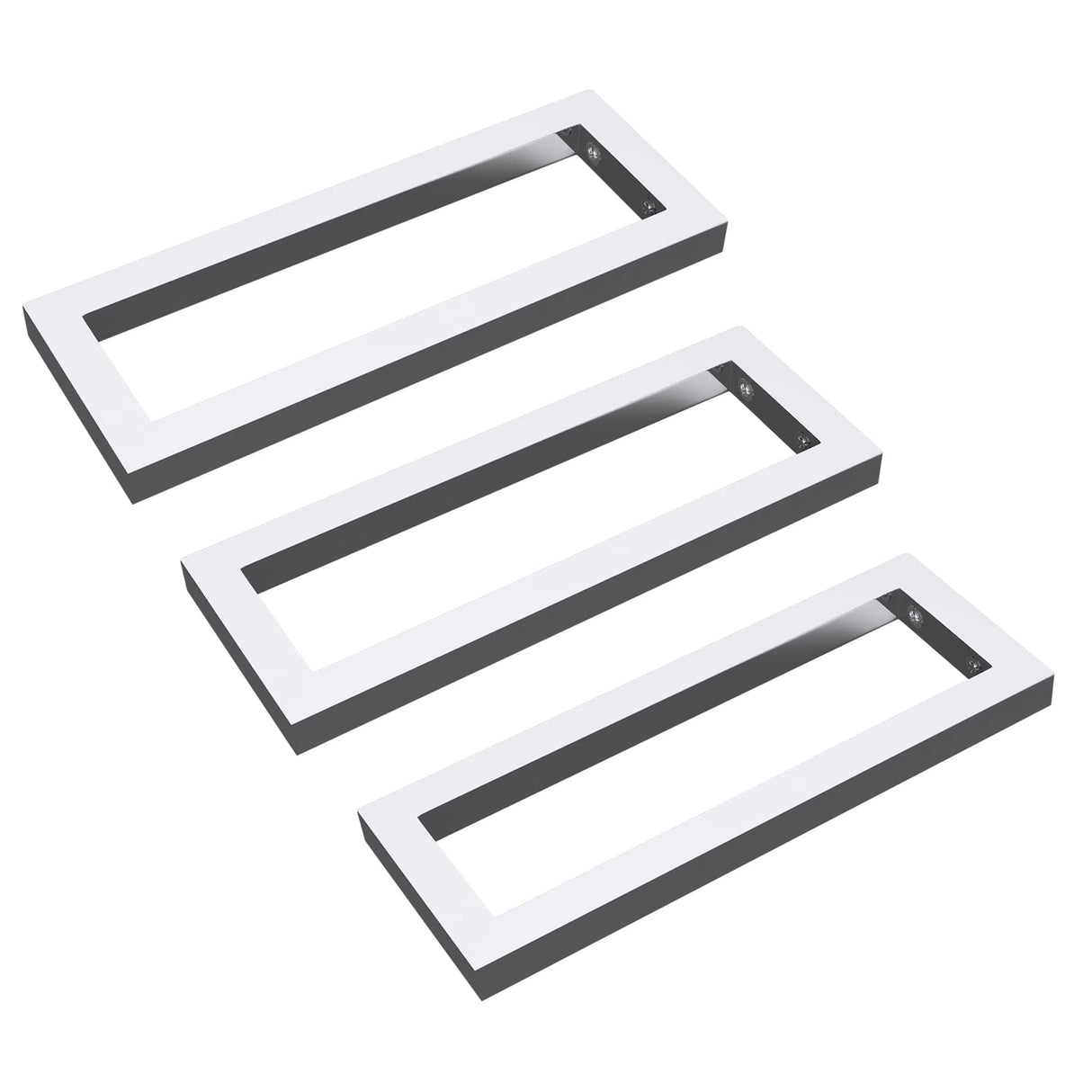 glasvilla Design Wandkonsole aus Edelstahl Waschtisch Halterung 3 Stück WH01