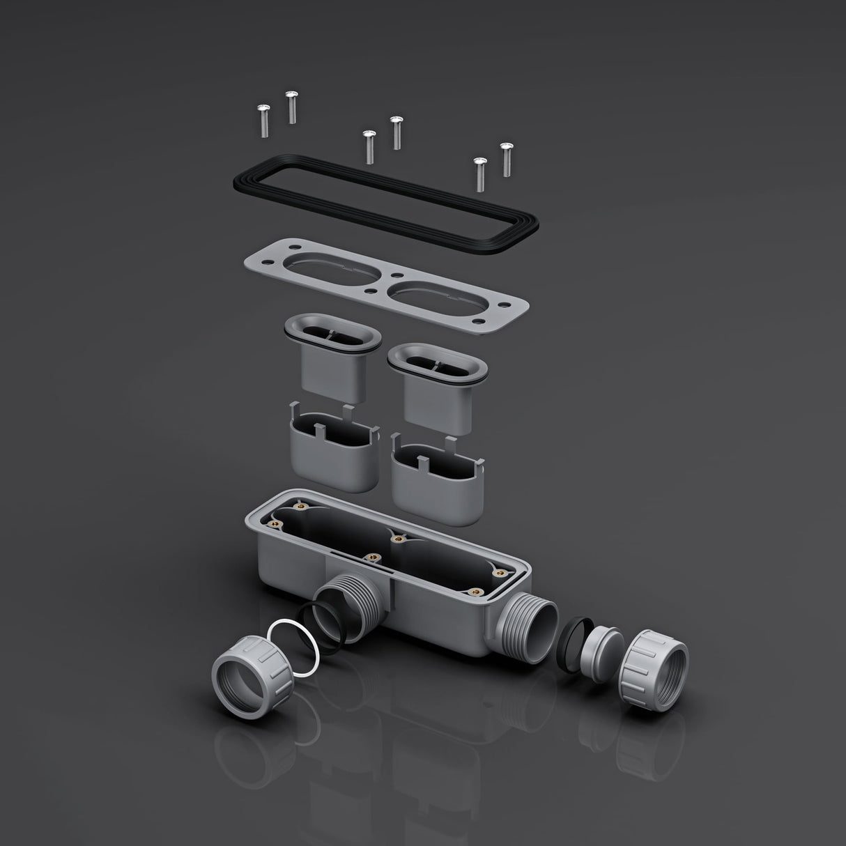 glasvilla Dusche Ablaufgarnitur für Duschwanne Duschtasse Abfluss Ablauf Siphon