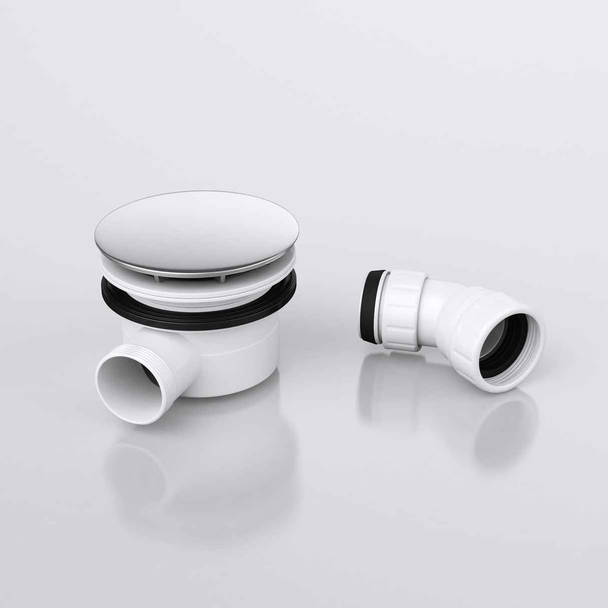 glasvilla Dusche Ablaufgarnitur für Duschwanne Duschtasse Abfluss Ablauf Siphon