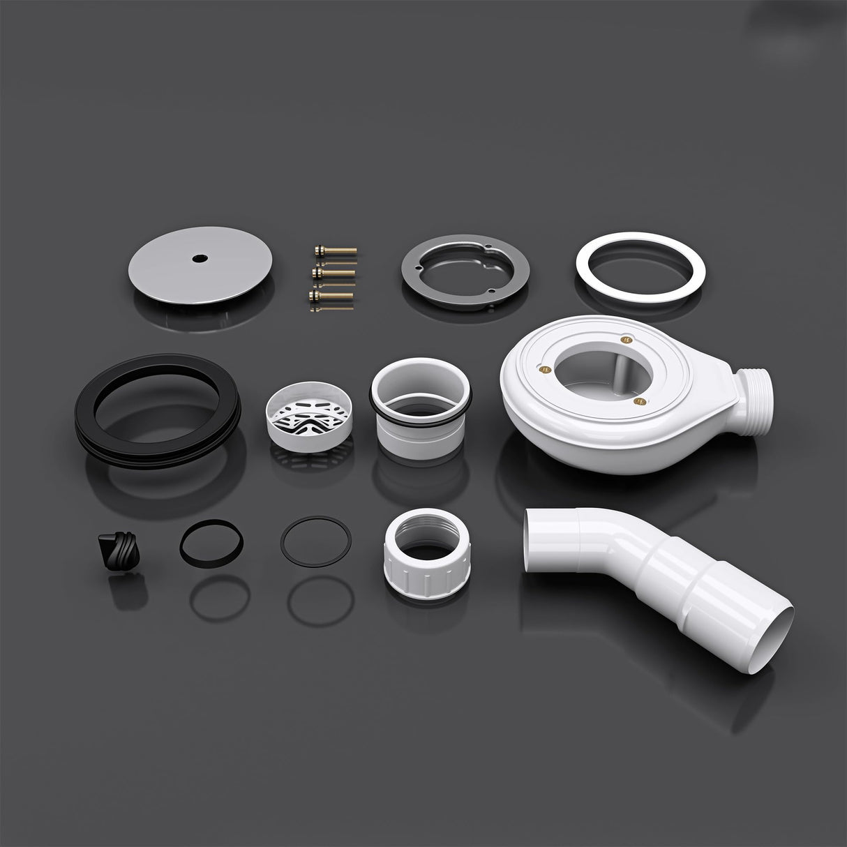 glasvilla Dusche Ablaufgarnitur für Duschwanne Duschtasse Abfluss Ablauf Siphon