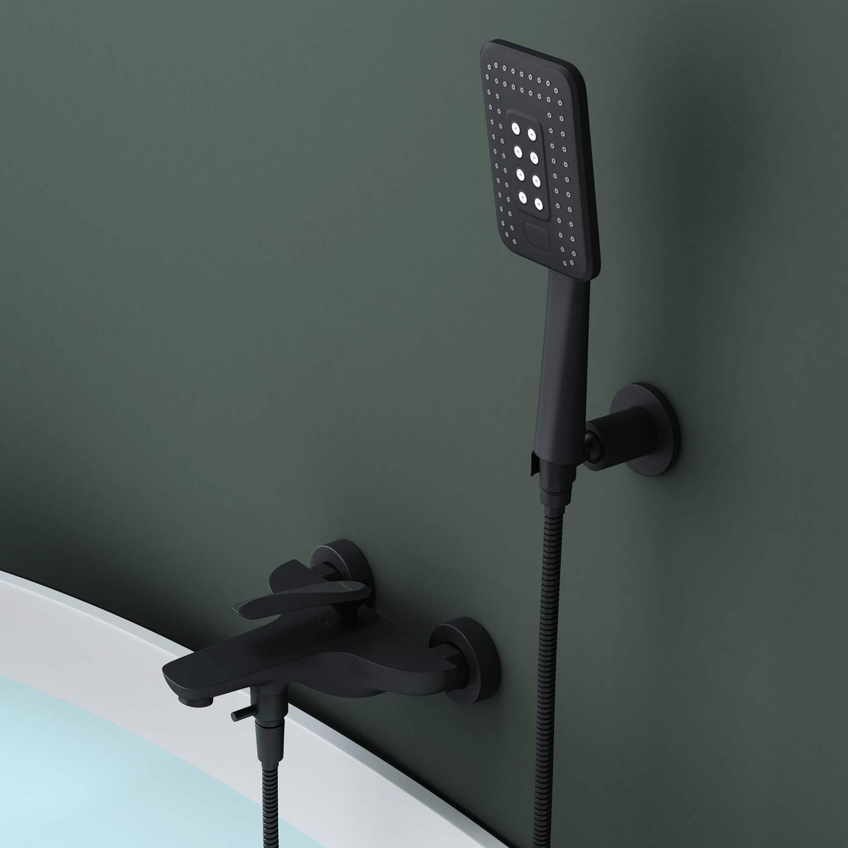 glasvilla Duschsystem Handbrause & Einhebelmischer inkl. 3-Strahlarten