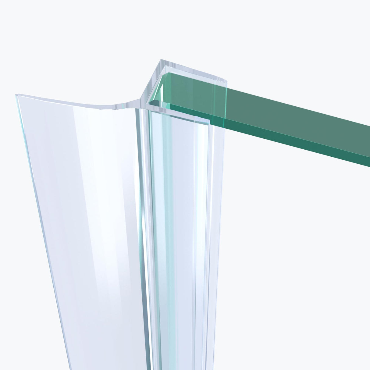 glasvilla Duschdichtung Duschlippe | Duschtürdichtung 6mm - 8mm Glasstärke | Ersatzdichtung Duschtür Duschwand gerade
