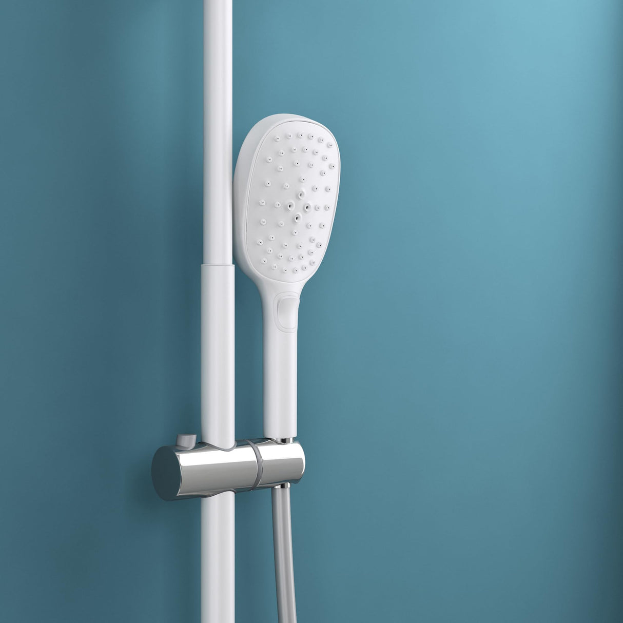 glasvilla Duschsystem mit Hand- und Kopfbrause Regendusche Duscharmatur mit Wandhalterungs-Set