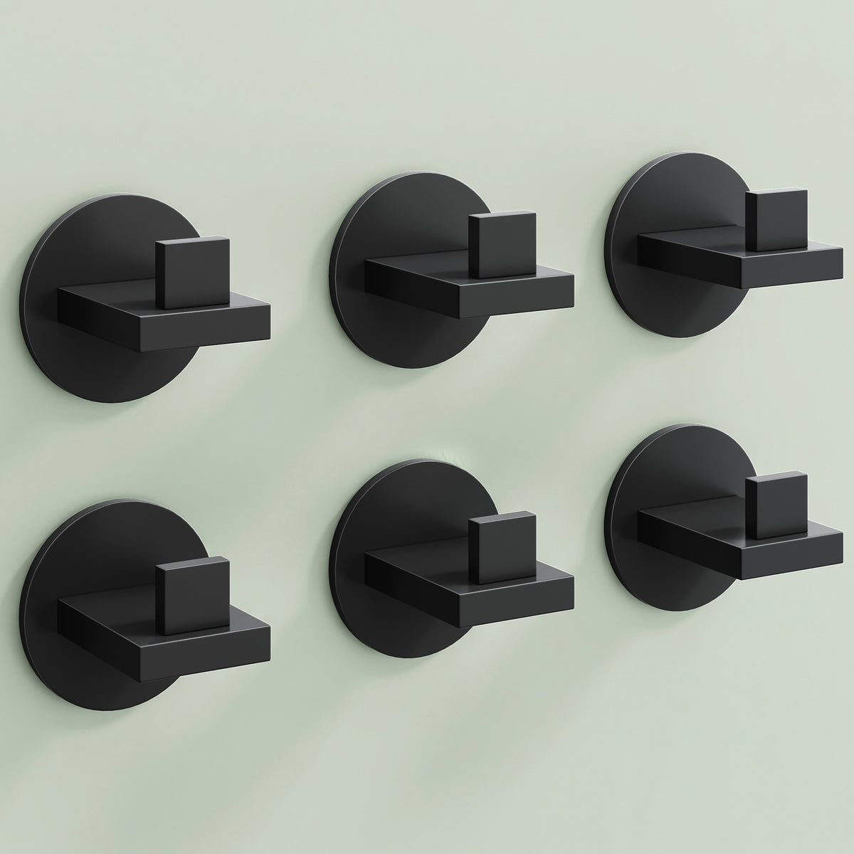 glasvilla Kleiderhaken Wandgarderobe Wandhaken aus Edelstahl Garderobenleiste Garderobenhaken Stalo-08+Stalo-09