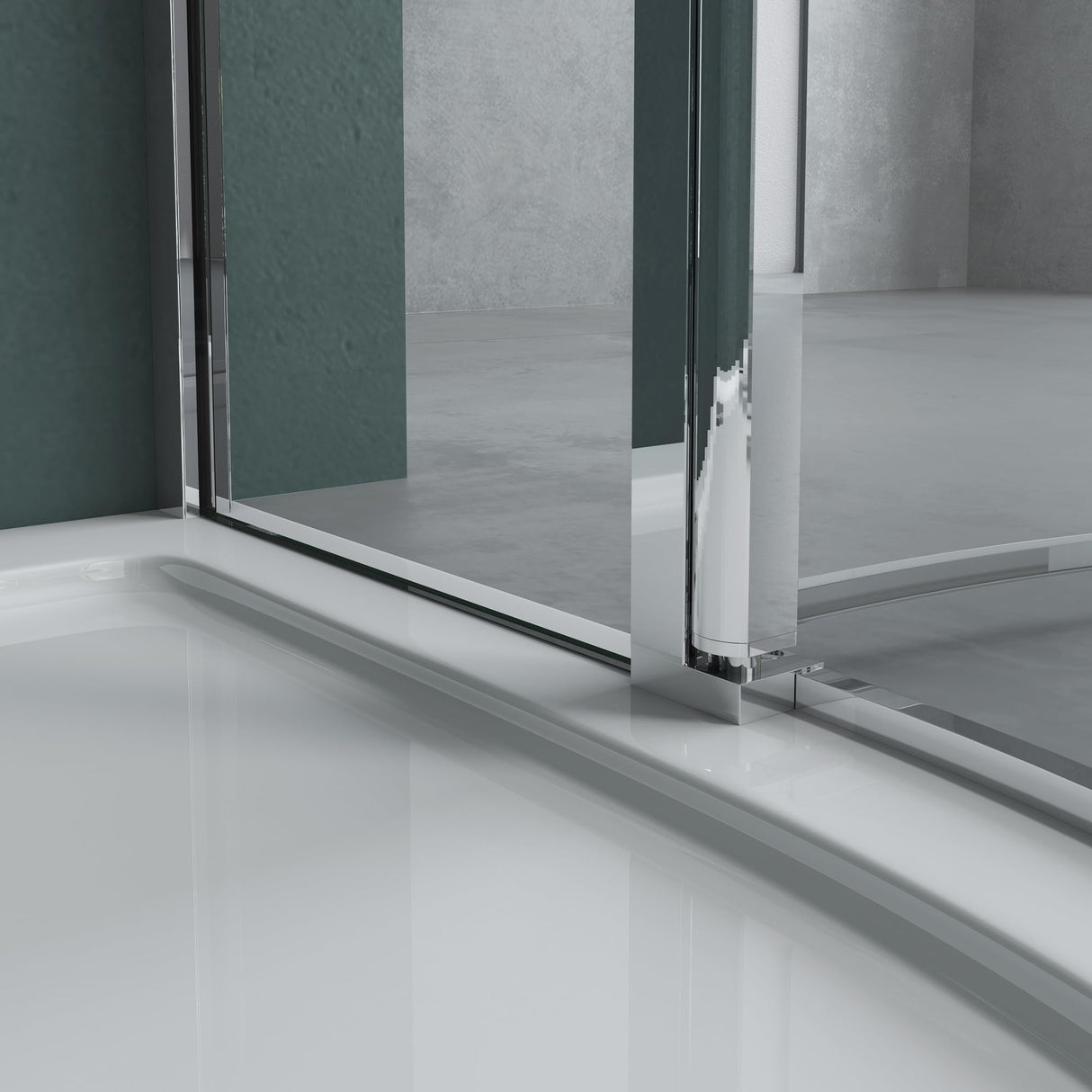 glasvilla Duschabtrennung Viertelkreis mit 2 Drehtüren Dusche ESG-Sicherheitsglas Nano-Beschichtung Ravenna52K