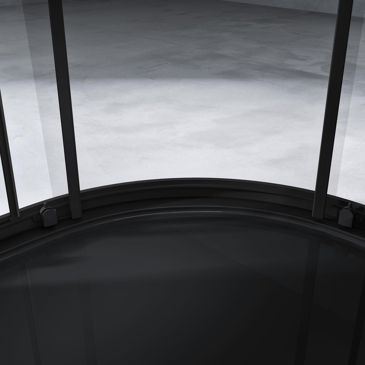 glasvilla Duschkabine viertelkreis Dusche Duschabtrennung mit 2 Schiebetüren ESG-Sicherheitsglas Nano-Beschichtung Ravenna32K