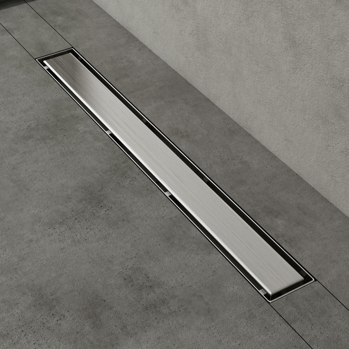 glasvilla Duschrinne Bodenablauf aus Edelstahl | Komplettset Ablaufrinne für Badezimmer | Befliesbar Wasserabfluss 35L/min | Haarsieb KE110