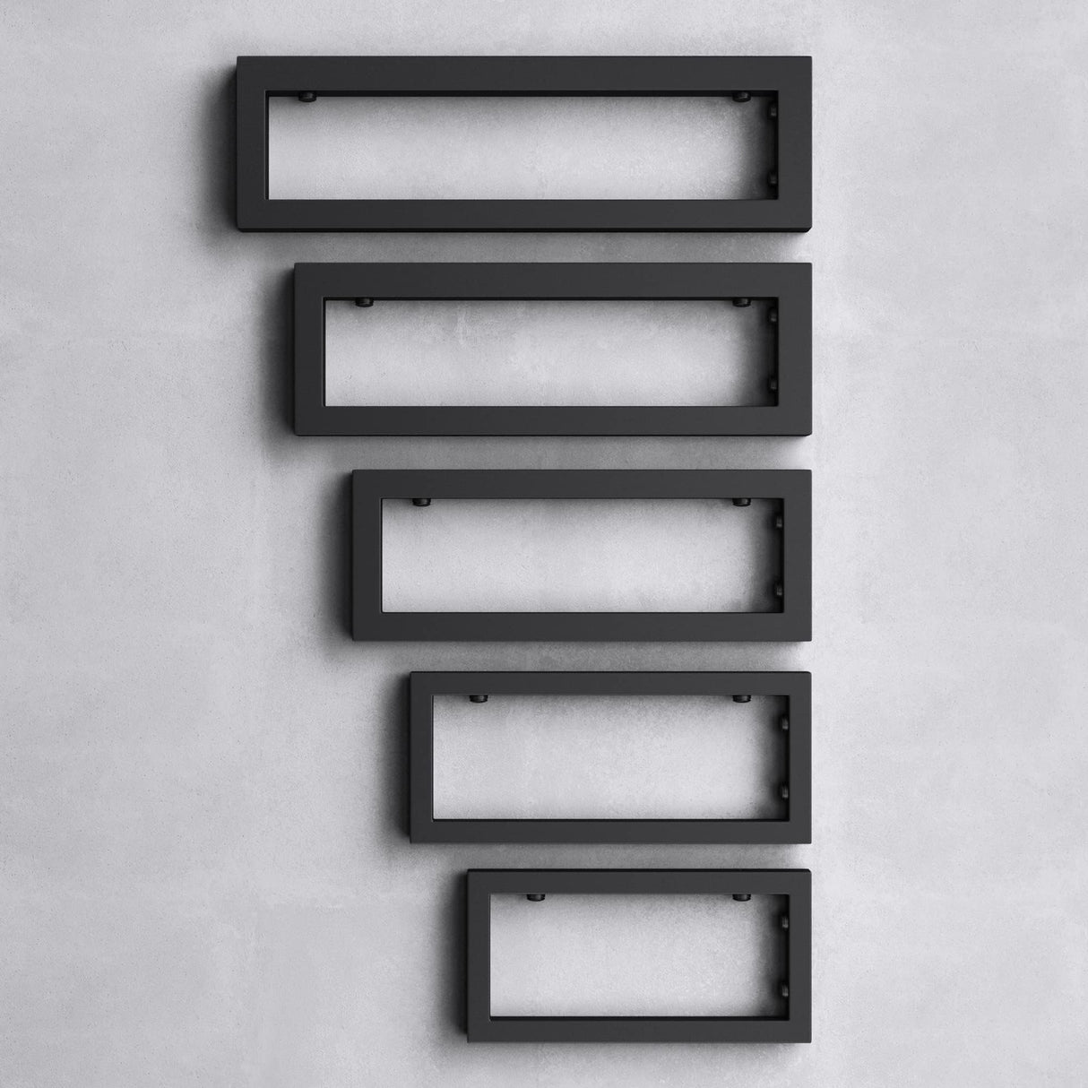 glasvilla Design Wandkonsole aus Edelstahl Waschtisch Halterung 2 Stück WH01