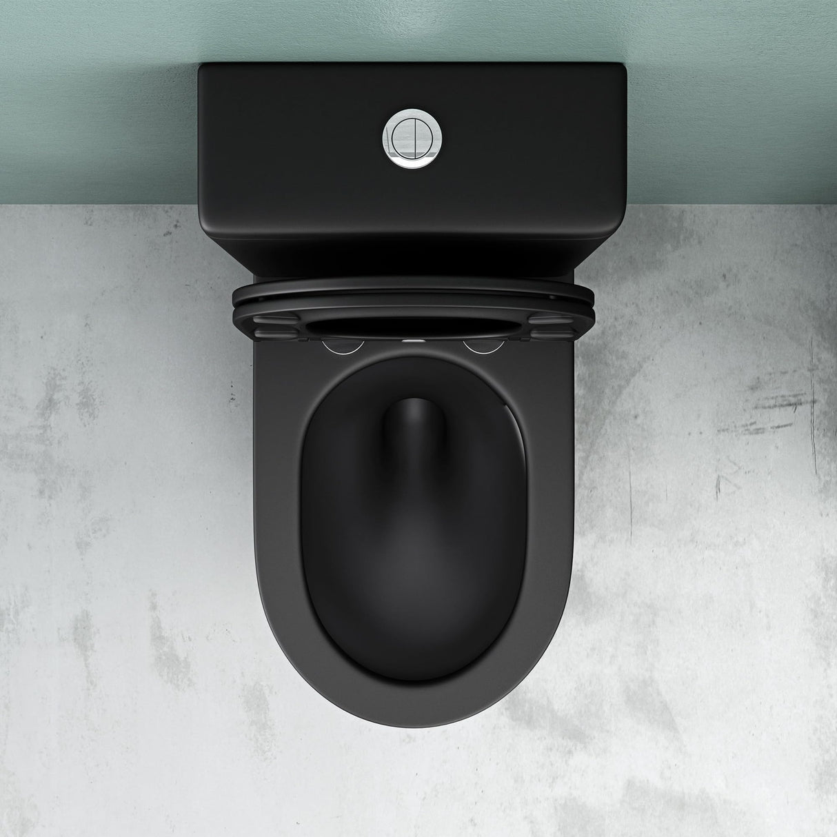 glasvilla Stand-WC aus Keramik spülrandloses-WC 36x63x82cm bodenstehende-Toilette inkl. Spülkasten Stand108T