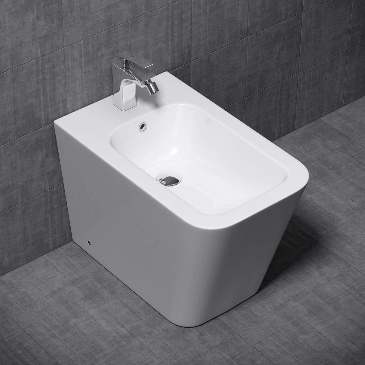 glasvilla Wand Bidet Keramik Bidet Hänge-Bidet WC-Bidet Formschön Weiß