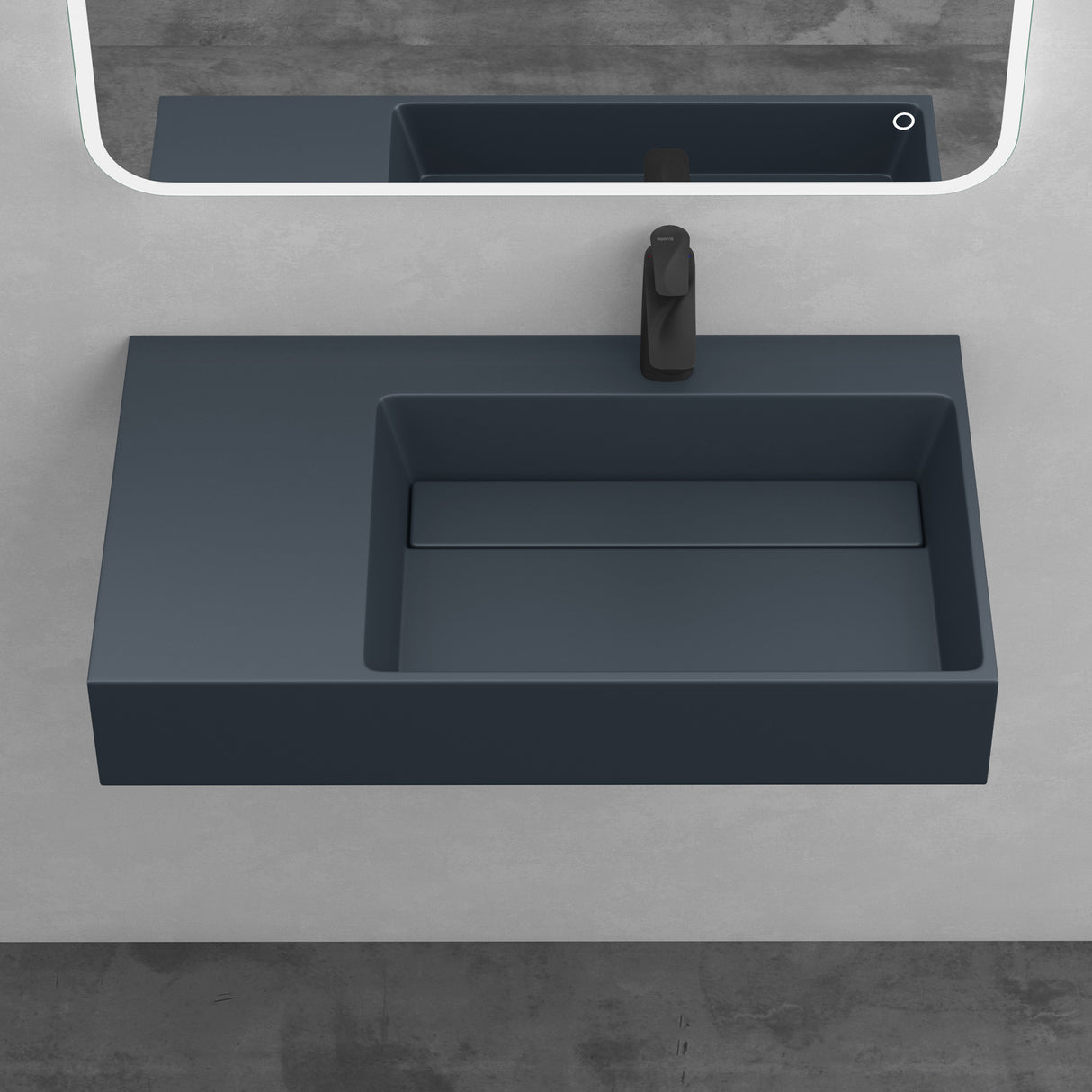 lavabo à poser Glasvilla, lavabo suspendu en fonte minérale Col12