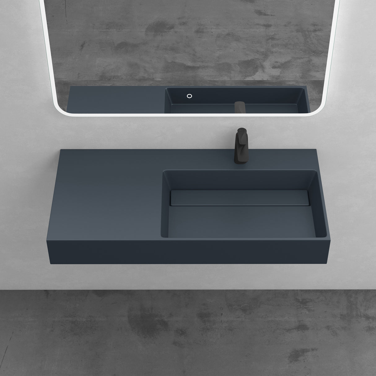 lavabo à poser Glasvilla, lavabo suspendu en fonte minérale Col12