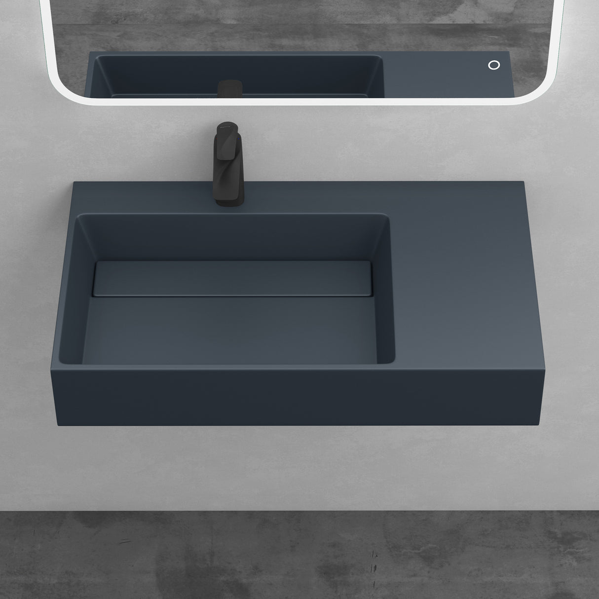 lavabo à poser Glasvilla, lavabo suspendu en fonte minérale Col12