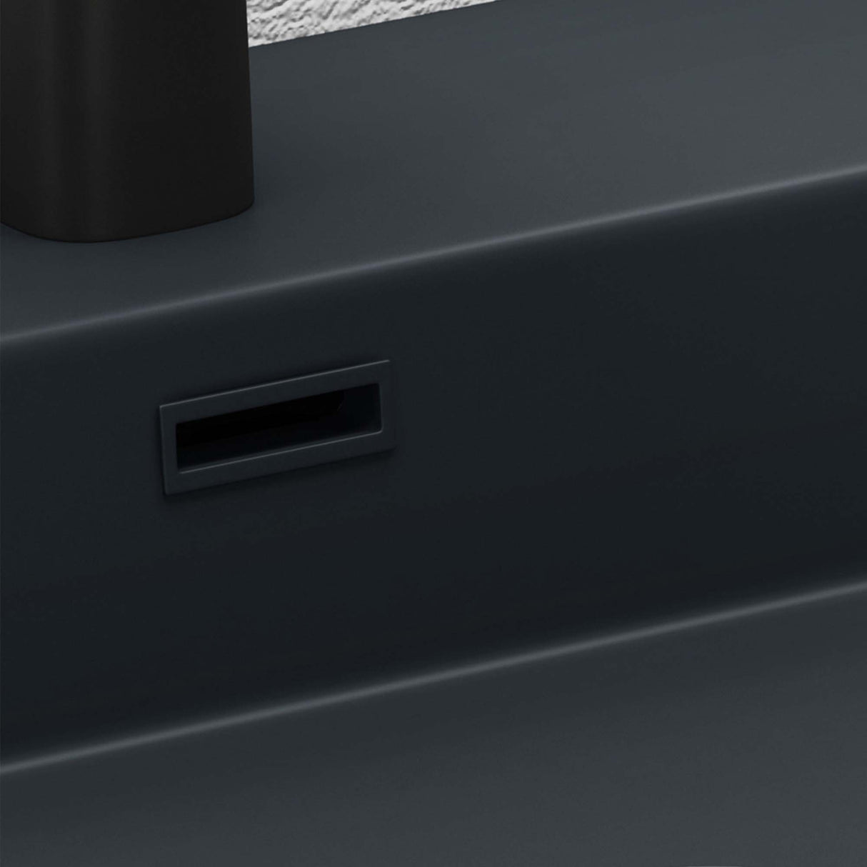 glasvilla Waschbecken Aufsatzwaschbecken Hängewaschbecken Waschschale Mineralguss Bad Eckig Col06