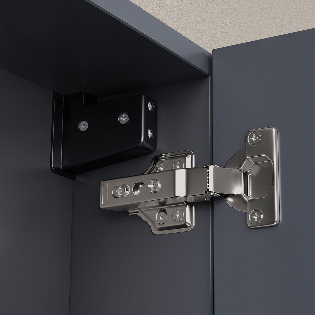 glasvilla Spiegelschrank mit Spielgeltüren Badezimmerschrank Hängeschrank Badezimmerspiegel Spiegelschrank-02