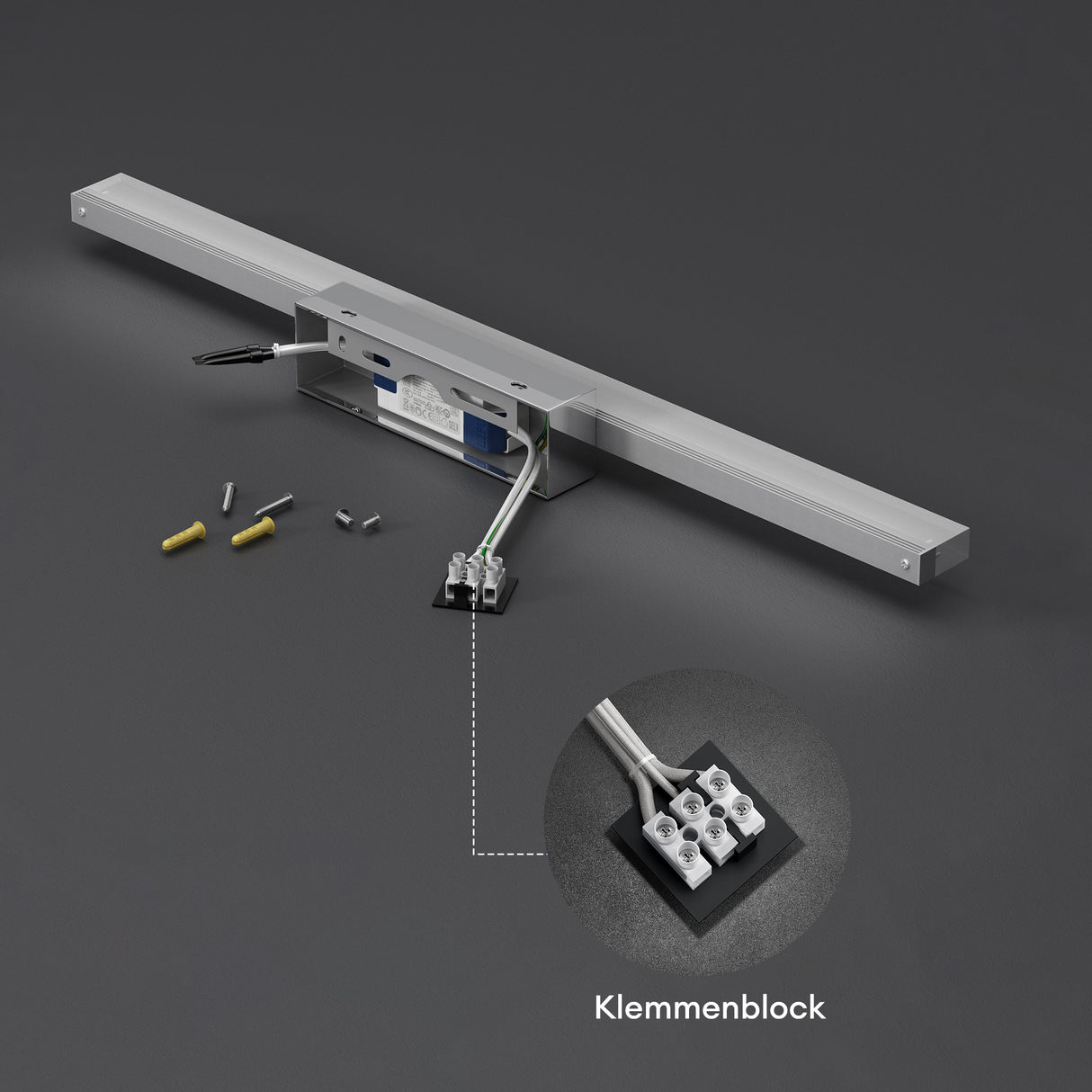 glasvilla Spiegelleuchte LED Badlampe | Spiegellampe, 6000K Badezimmer Lampe | LED Wandleuchte 9W Spiegelstrahl