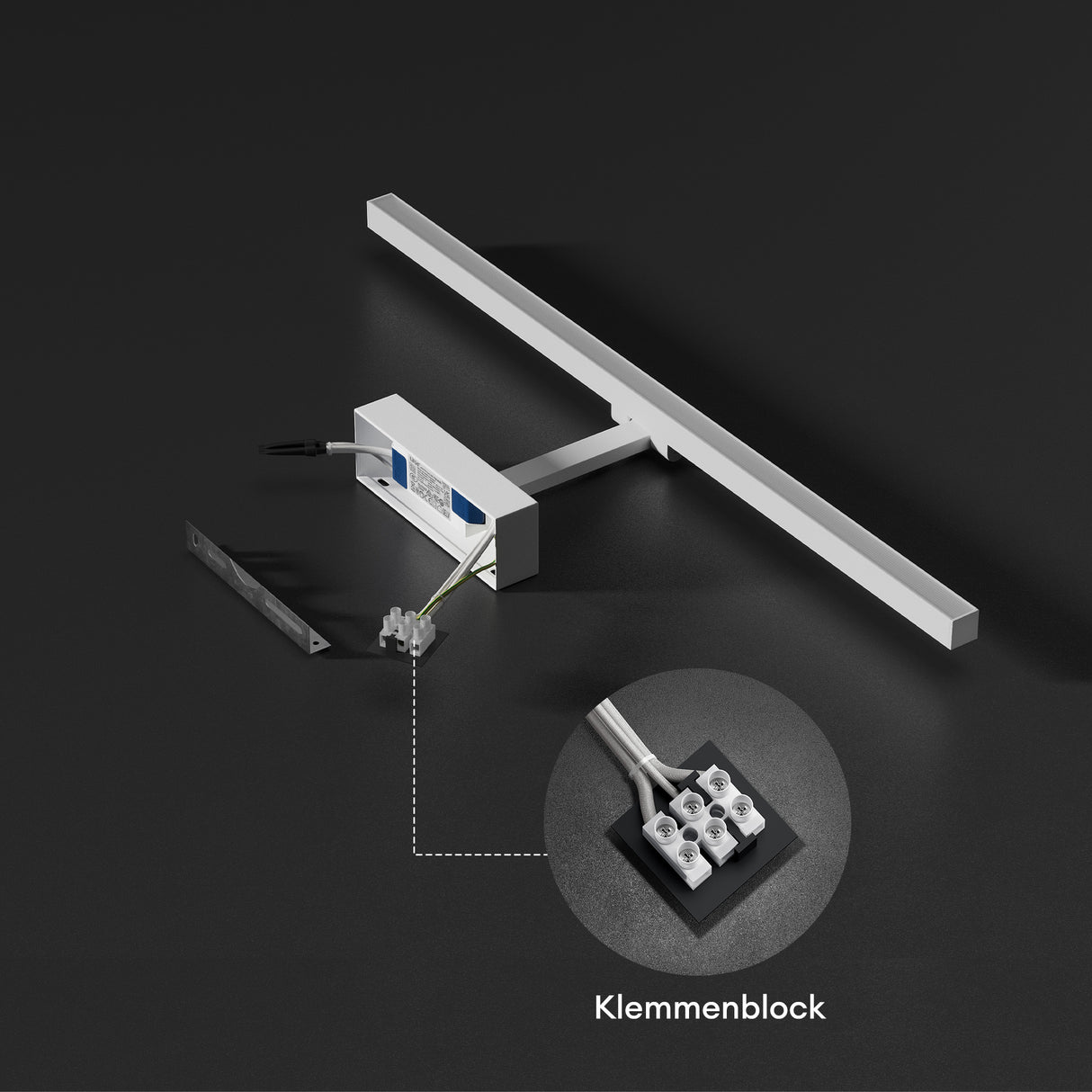 glasvilla Spiegelleuchte LED Badlampe | Spiegellampe, 4000K Badezimmer Lampe | 180° Drehbar 9W Strahlenschön