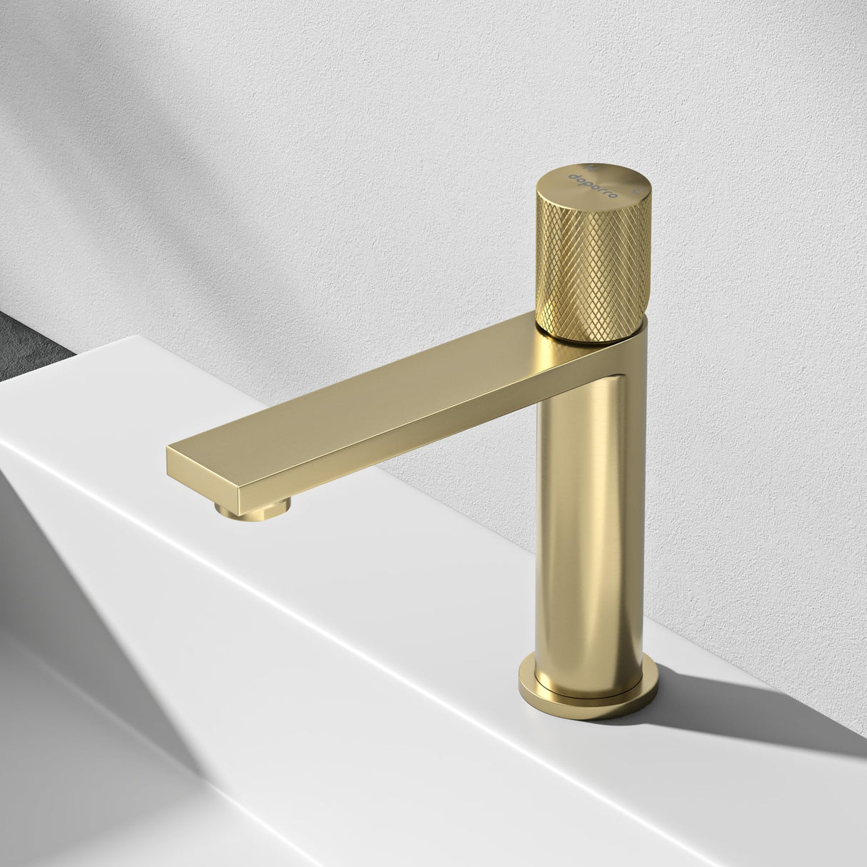 glasvilla Wasserhahn Bad Waschtischarmatur Einhebelmischer Mischbatterie Bad Armatur aus Edelstahl mit Wassersparfunktion DIN-Anschlüsse Fino-01