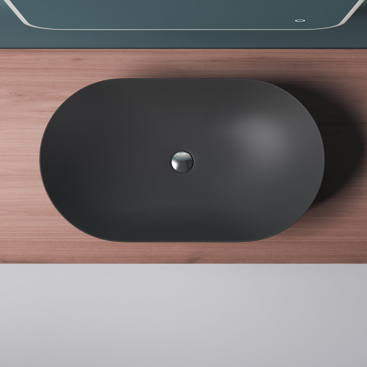 glasvilla Waschbecken Aufsatzwaschbecken Waschschale aus Keramik inkl. Nano-Versiegelung Brüssel858