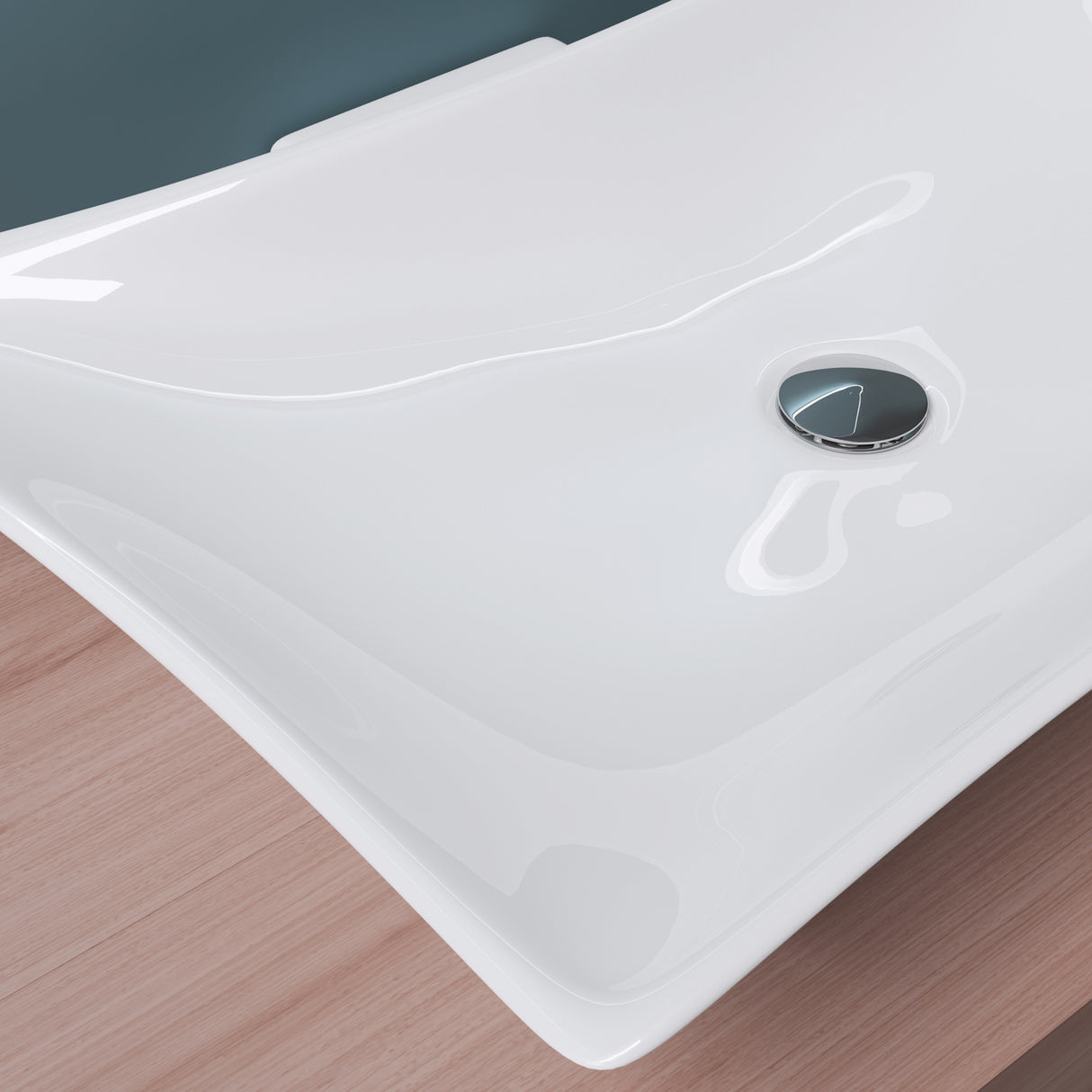 glasvilla Waschbecken weiß Aufsatzwaschbecken aus Keramik,mit Nano-Beschichtung Brüssel891