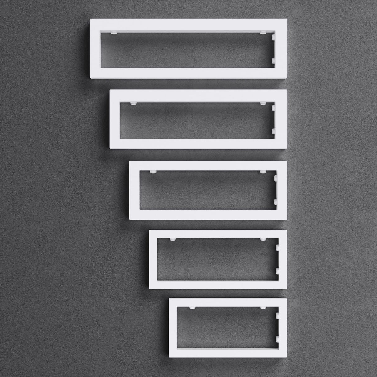 glasvilla Design Wandkonsole aus Edelstahl Waschtisch Halterung 2 Stück WH01