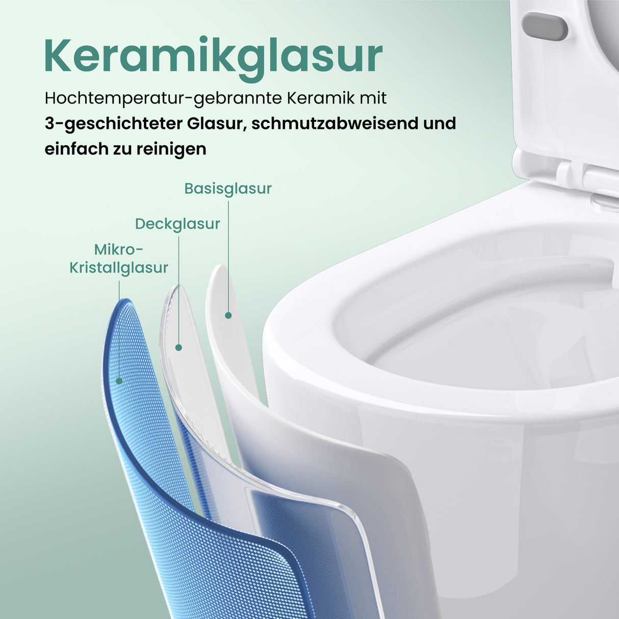 glasvilla Wand WC spülrandlos Schwarz Hänge WC spülrandlos Toilette WC mit Sitz Softclose Aachen179