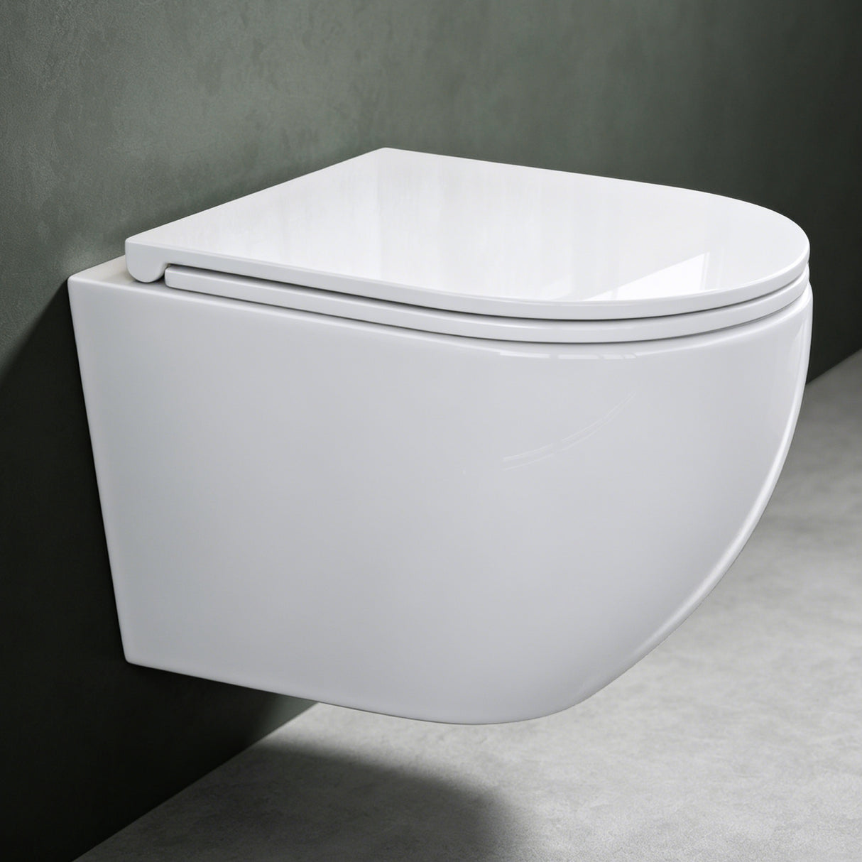 glasvilla Wand WC spülrandlos Schwarz Hänge WC spülrandlos Toilette WC mit Sitz Softclose Aachen179