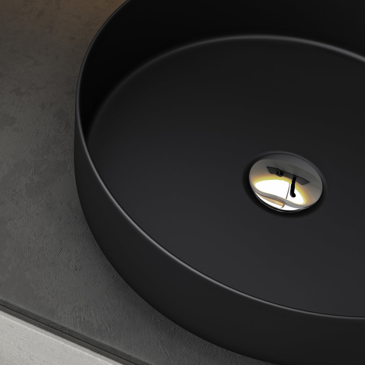 glasvilla Waschbecken Aufsatzwaschbecken Waschschale Rund Waschbecken aus Keramik mit Nano-Beschichtung Brüssel203