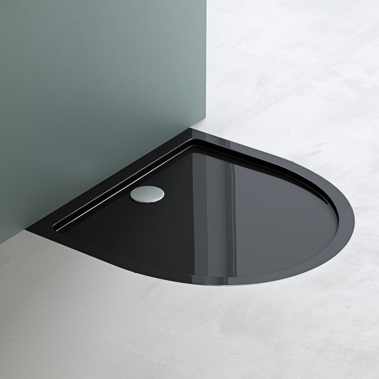 glasvilla Duschtasse Duschwanne aus Acryl Form: Halbkreis Faro4