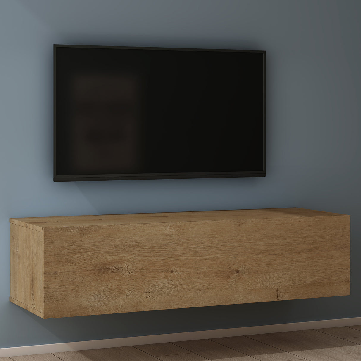 glasvilla Fernsehtisch Fernsehschrank TV Schrank Verdeckter Griff mit Soft-Close Lowboard Hängeschrank für Wohnzimmer Fernsehschrank02