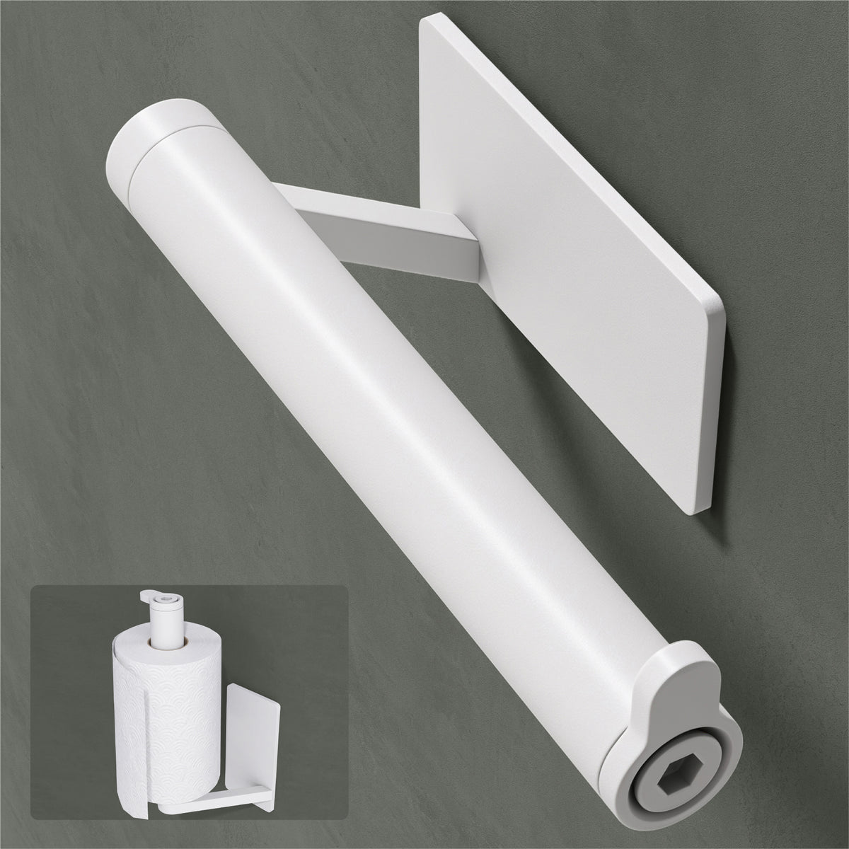 glasvilla Porte-Papier Toilette en Acier Inoxydable Porte-Rouleau de Papier Toilette Lino-02+03+04