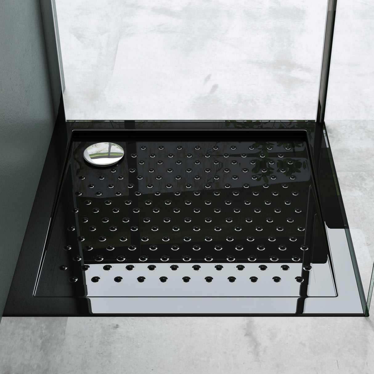 glasvilla Duschwanne Duschtasse Antirutsch aus hochwertigem Acryl Quadratisch Lucia