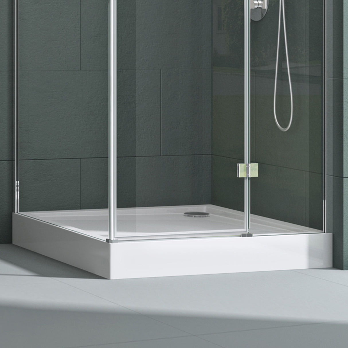 glasvilla Duschwanne Duschtasse aus hochwertigem Acryl Quadratisch Faro1H