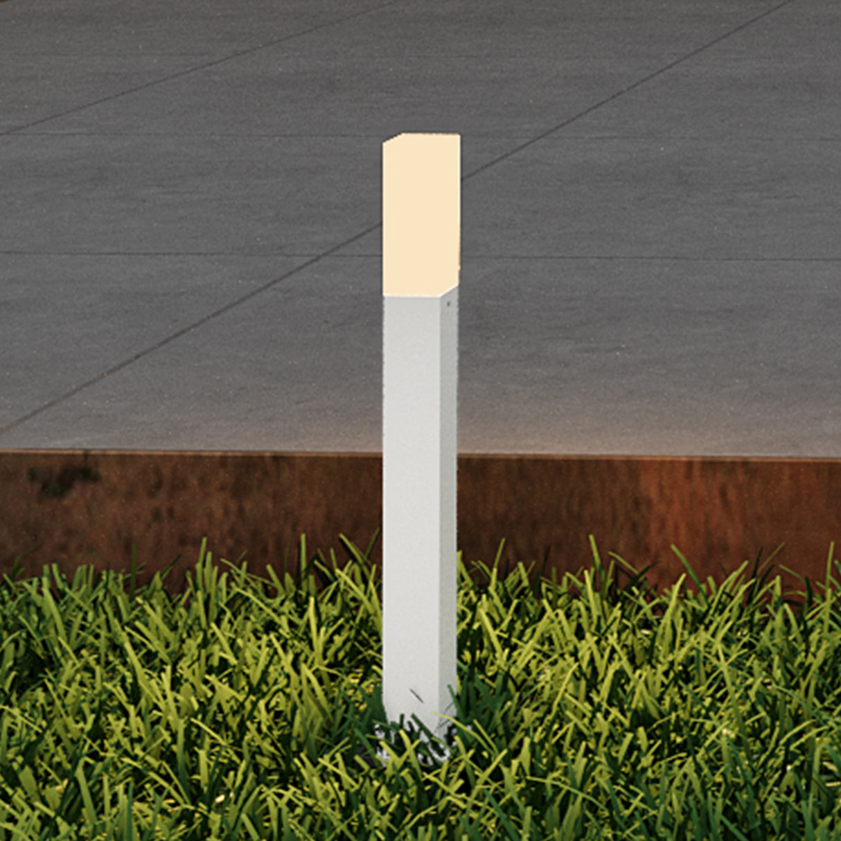 glasvilla Außenleuchte IP65 Wegeleuchte Außen | Pollerleuchte für Garten, 3000K Stehlampe Gartenlampe | Außenlampe Standleuchte 3W Deus Lumina