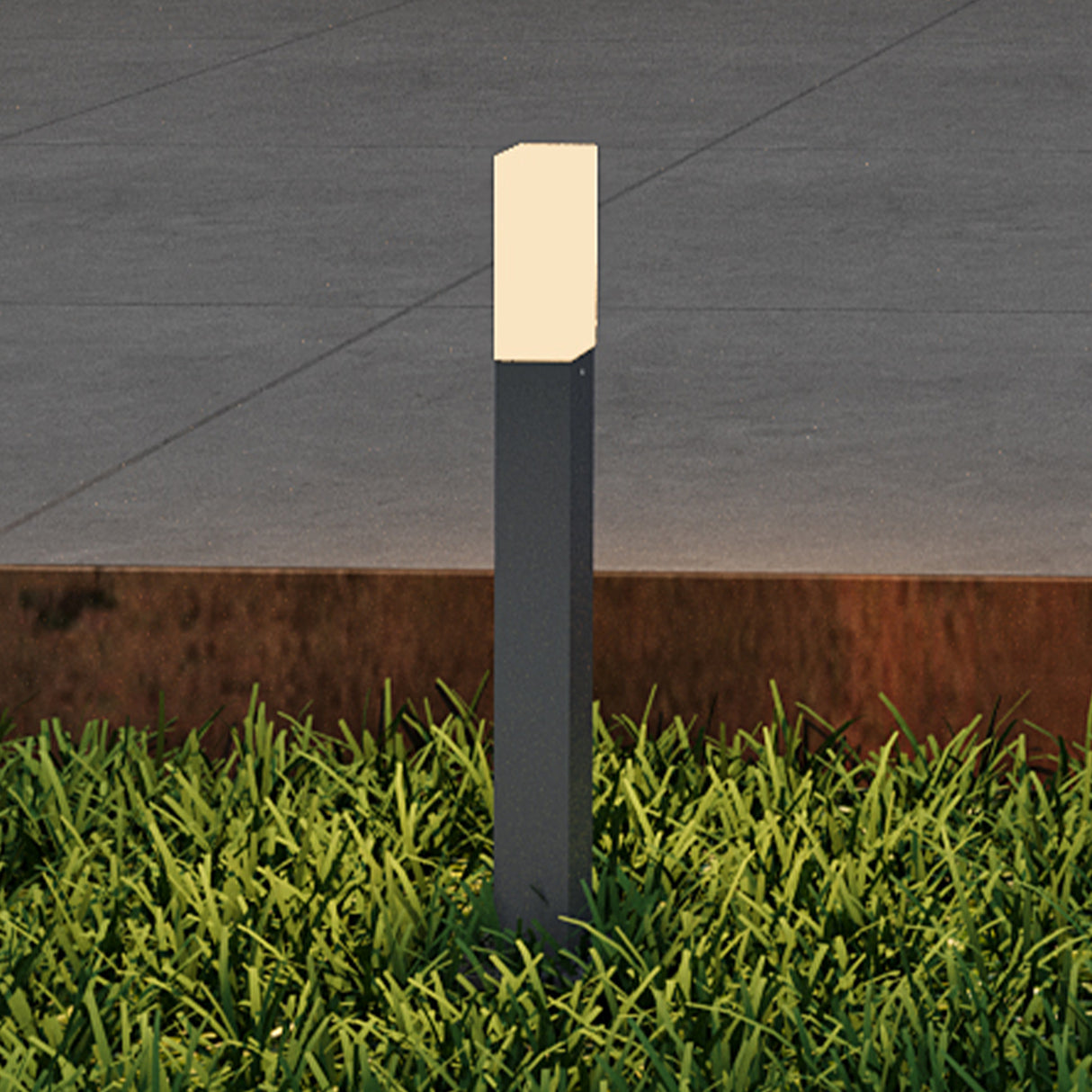 glasvilla Außenleuchte IP65 Wegeleuchte Außen | Pollerleuchte für Garten, 3000K Stehlampe Gartenlampe | Außenlampe Standleuchte 3W Deus Lumina