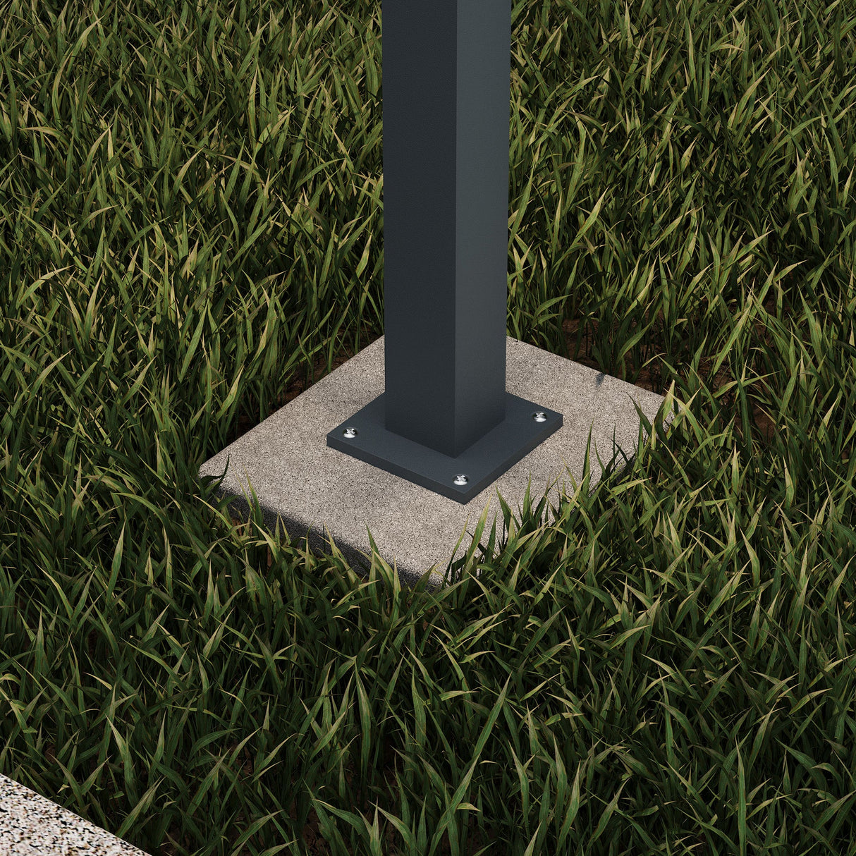 glasvilla Außenleuchte IP65 Wegeleuchte Außen | Pollerleuchte für Garten, 3000K Stehlampe Gartenlampe | Außenlampe Standleuchte 3W Deus Lumina