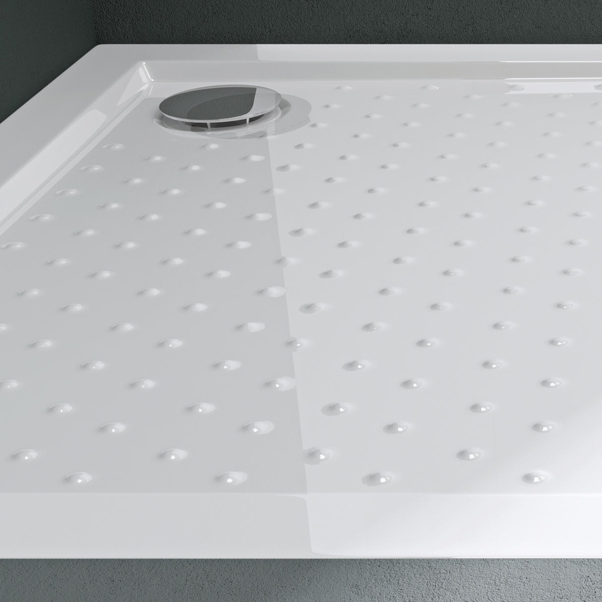 glasvilla Duschwanne Duschtasse Antirutsch aus hochwertigem Acryl Quadratisch Lucia