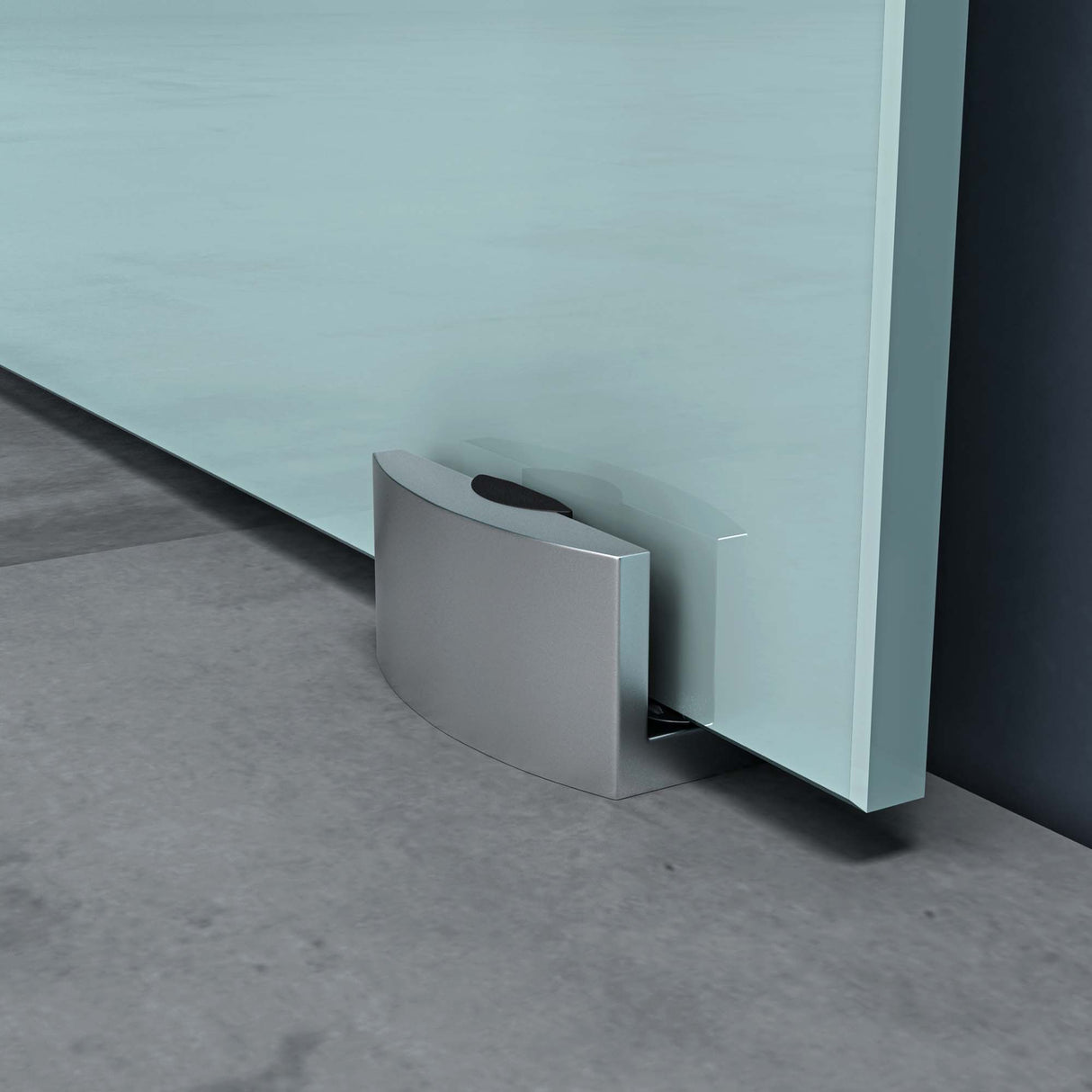 glasvilla Glasschiebetür komplettset Amalfi H: 2150mm, Griffart: Muschelgriff, inkl. Softclose-Automatik, 8mm ESG-Sicherheitsglas