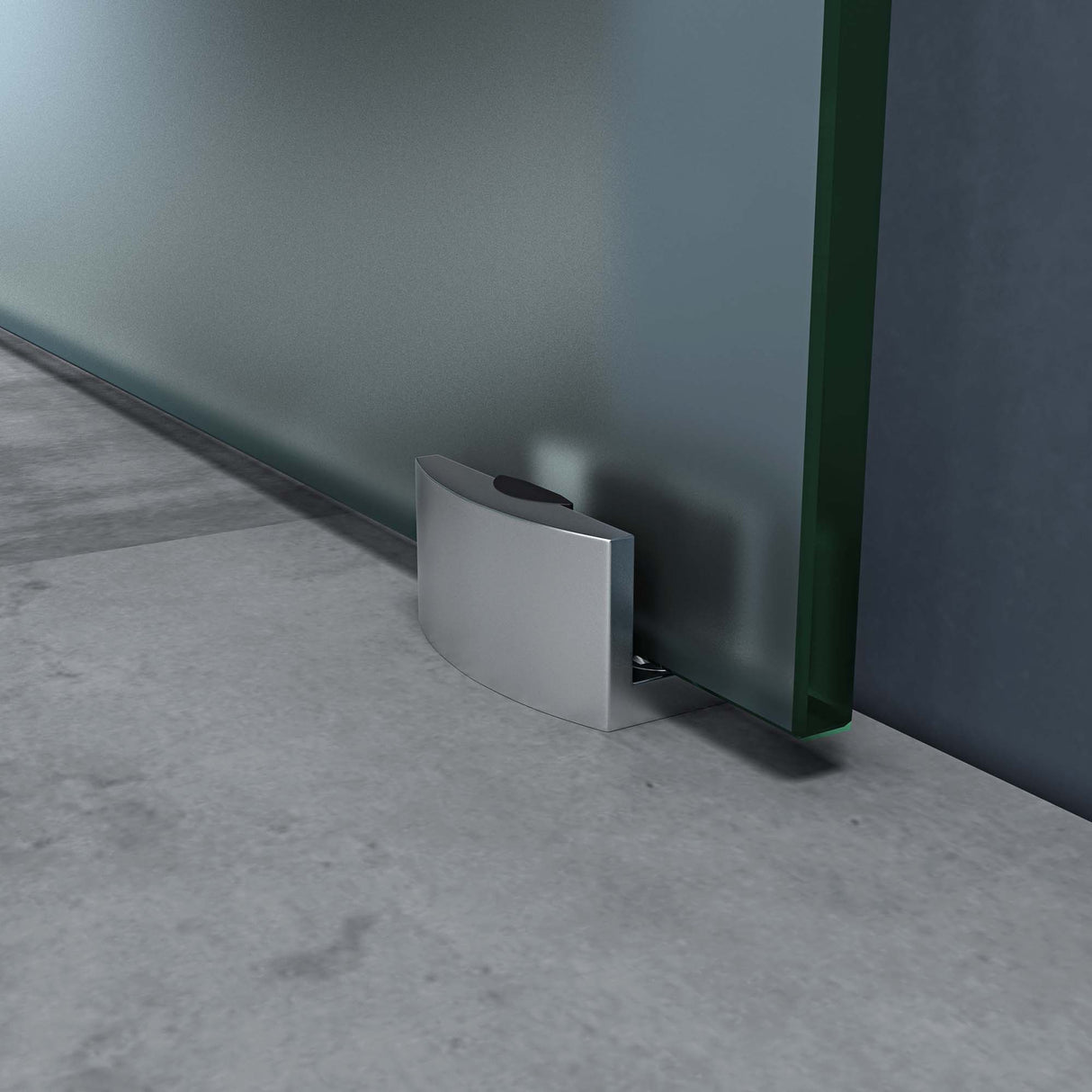 glasvilla Glasschiebetür komplettset Amalfi H: 2150mm, Griffart: Muschelgriff, inkl. Softclose-Automatik, 8mm ESG-Sicherheitsglas