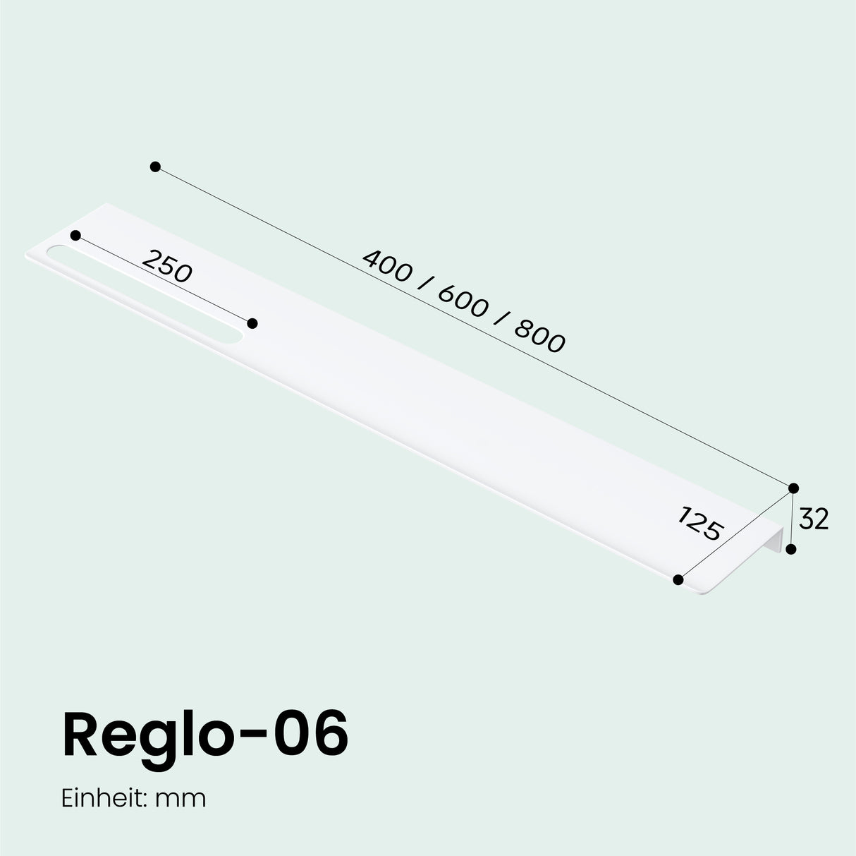 Étagère de douche en verre pour percer ou coller, étagère de salle de bain en aluminium, support mural pour salle de bain, organiseur de salle de bain Reglo-06
